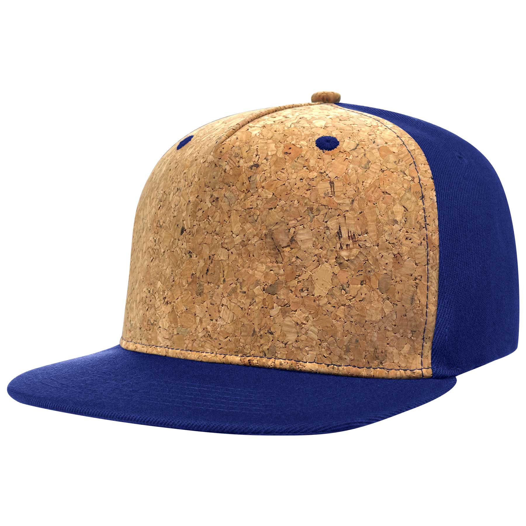 FlyFlyPromos - Cotton Flat Visor Adjustable Snapback Cork Caps Image 11 - Promotional Product